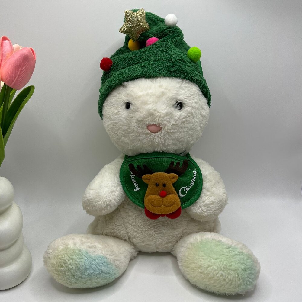 Cute Pet Christmas Costume Set, Bandana & Hat Outfit for Cat&Dog